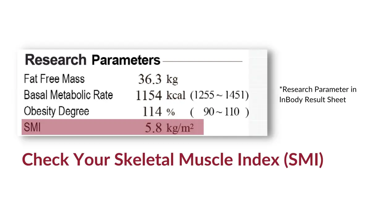 SMI for sarcopenia detection